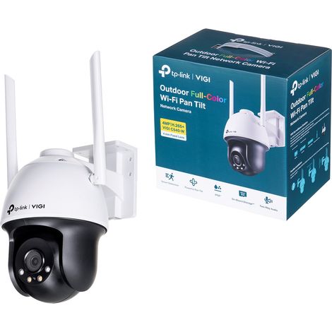 Tp-Link – Caméra de surveillance IP VIGI C540-W 12V – Vision nocturne – Wi-Fi – IP66 – Inclinaison et contrôle à distance – Kit de montage inclus (1/5)
