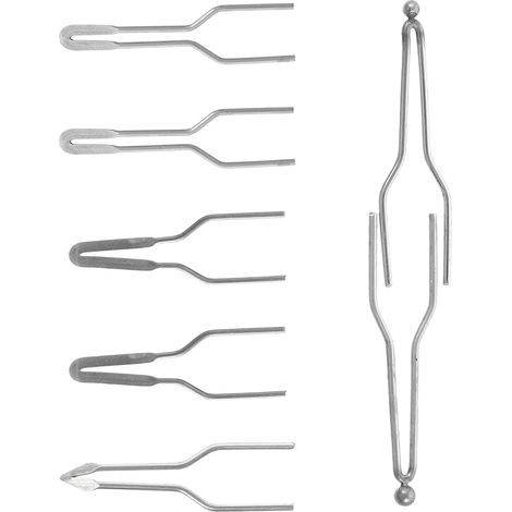 Outil Set 1 à Pointe Métallique en Métal Argenté de Pyrogravure Non Glissant Adaptées Dessin et Brûlage pour Pyrogravure sur Bois (1/5)