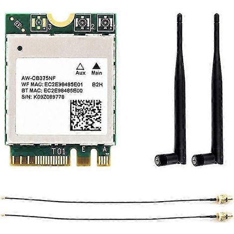 Carte réseau sans fil double bande AW-CB375NF 2,4 GHz/5 GHz, module sans fil Wi-Fi 5e génération jn (1/5)