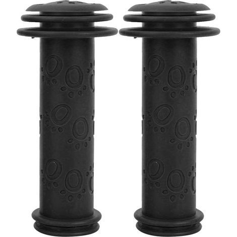 Poignées antidérapantes pour guidon de vélo et trottinette enfant (noir)