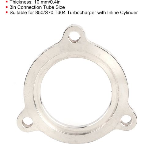 Drenaje de tubo de bajada de 3 pulgadas para turbocompresor TD04 850/S70 con cilindro en línea (1/5)
