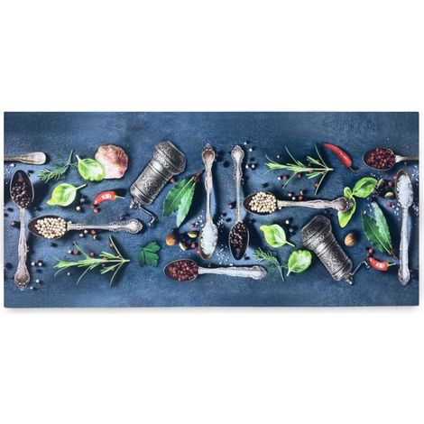 TAPPETO Runner de CUISINE Passatoia Antidérapant CUCCHIAI et SPEZIE made in Italy Cm. 50x200 (1/5)