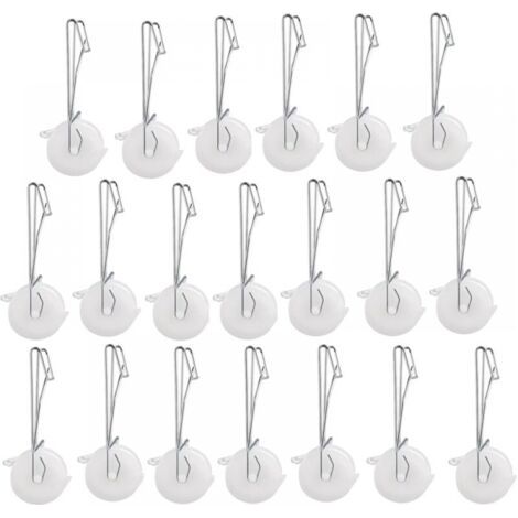 Lot de 20 crochets pour rouleau de support pour tomates avec corde de chanvre de 15 m, kit de treillis pour serre et kit de pergola (1/5)