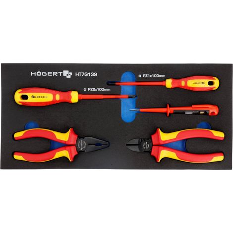 Ensemble d'outils Hogert HT7G139 5 unités