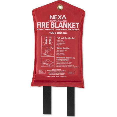 Nexa FBS-120 manta antiincendios roja 120x120 cm