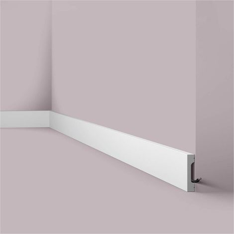 Skirting NMC FD7S WALLSTYL Noel Marquet Decorative moulding Stucco moulding contemporary design white 2 m (1/3)