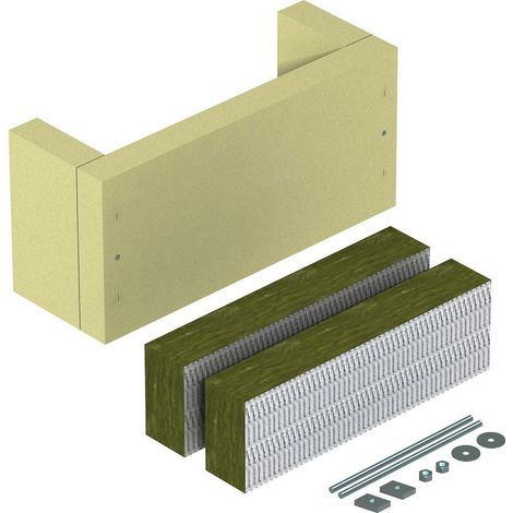 OBO Bettermann Scarico della trazione per posa di cavi verticale 440x220x160 Silicato di calcio bianco crema RAL 9001, 7215716