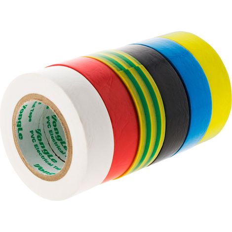 Lot de 6 rubans adhésifs 15mm x 10m - Zenitech