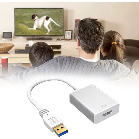 Câble adaptateur USB 3.0 vers interface multimédia HD 1080p, convertisseur haute vitesse pour PC et ordinateur portable (1/5)
