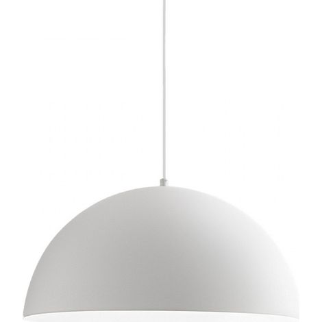 Lampada sospensione bianca gea luce bonella sp cupola moderna (1/4)