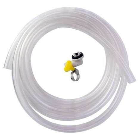 Tuyau de vidange de climatiseur de 15 mm avec collier de serrage et connecteur, tuyaux de vidange flexibles en ABS de 3 m pour évacuation de l'eau d'unité extérieure, convient pour climatisation (1/5)