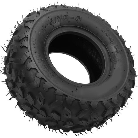 Pneu tout-terrain sans chambre à air 145/70‑6 anti-crevaison, antidérapant, en caoutchouc épais pour quad, SSV et karting (1/5)