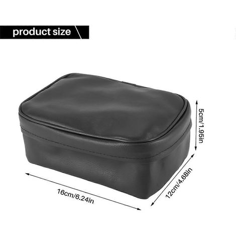 Sacoche arrière pour moto tout-terrain, rangement arrière en PU étanche (noir) (1/5)