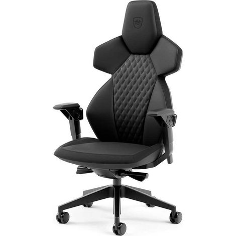 Silla gaming Noblechairs DAWN NBL-DAW-FL-BLK de cuero sintético, color negro (1/3)