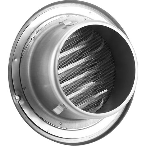 Grille de ventilation ronde ajustable en acier inoxydable pour mur et plafond (1/5)