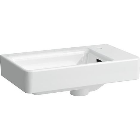 Lave-main Laufen Pro S 480x280mm, blanc, avec trop-plein 1 trou robinet a droite (1/2)