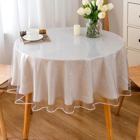 Nappe Rectangulaire PVC 140 cm – Imperméable, Antitache, Lavable, Pour Table de Pique-nique ou Cuisine