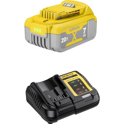 Batterie Lithium-Ion de Remplacement, Capacité de 7000mAh, Compatibilité Polyvalente, 1 Batterie 1 Chargeur (1/2)
