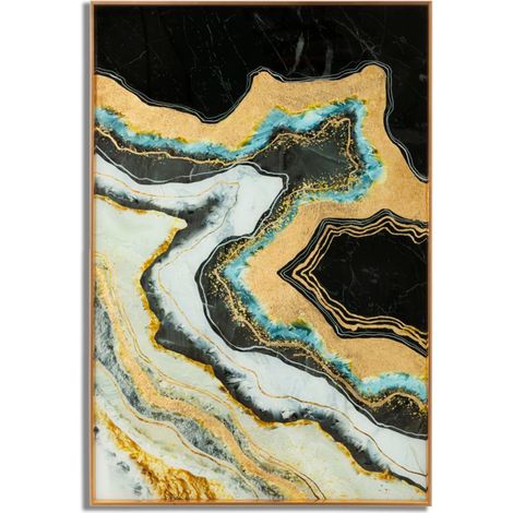 Panneau décoratif mural en verre avec cadre, 60x3,5x90 cm (1/5)