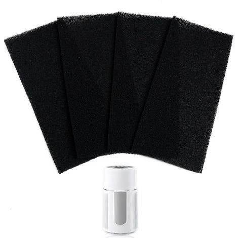 4 filtres à charbon actif universels découpables pour hotte aspirante et climatiseur, neutralisation des odeurs et purification de l'air, 10,5 × 24 cm (1/5)