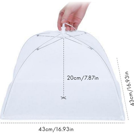 Couvercle alimentaire pliable en filet, tente pliante, dôme en filet, parapluie, couverture alimentaire de pique-nique (1/4)