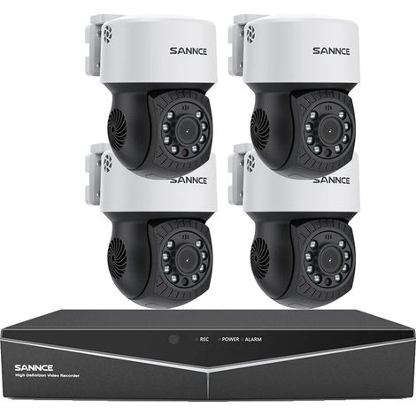 Sistema de videovigilancia, resolución de 2 MP, capacidad de visión nocturna, PURPLE-c, No-b (1/2)