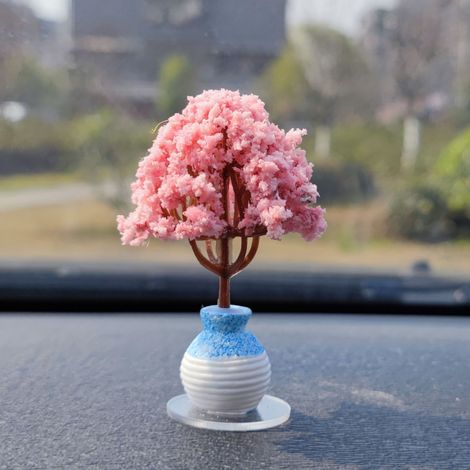 Arbre Factice - Arbre De Cerisier Miniature Avec Fleurs Artificielles - Décoration De Bureau Et Intérieur - 1 Pièce (1/4)