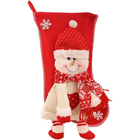 Chaussettes de Noël à suspendre à la cheminée pour les décorations de Noël familiales (Style 2) (1/5)