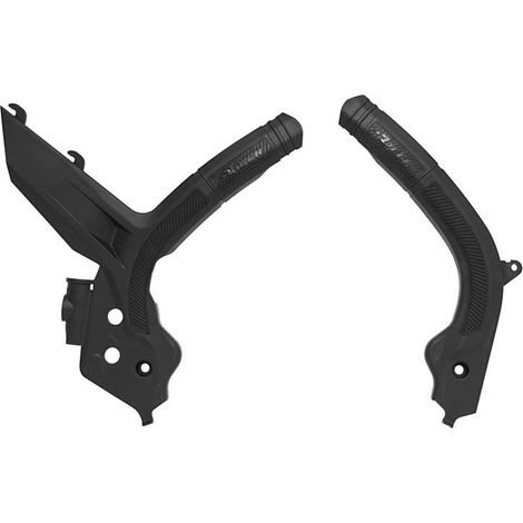 Protectores de chasis Super Grip para KTM SX/SXF/EXC 125-450 2018-2021, color negro, marca Rtech.