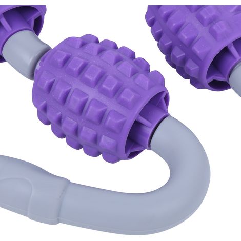 Rouleau de massage pour jambes en mousse de yoga, équipement de fitness violet foncé (1/5)