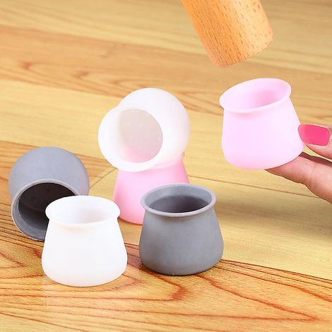Lot de 30 protections en silicone pour pieds de chaise, adaptées aux pieds de chaise et de table (3 cm x 4 cm) (1/5)