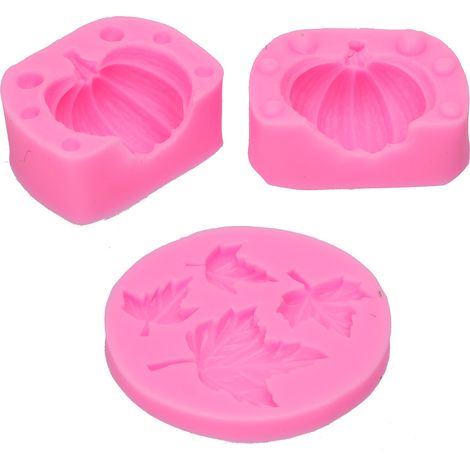 Silikonform in Kürbis- und Ahornblattform für Schokoladenkekse und -kuchen. Silikonform für Epoxidharz. (1/5)
