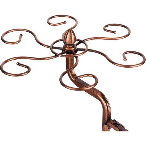 Porte-verres à vin multifonction, égouttoir de table pour verres à pied, idéal pour la maison, la cuisine et les restaurants (Bronze) (1/5)