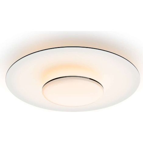 Philips Beleuchtung - LED-Deckenleuchte, Durchmesser 50 cm, 2700 K, 40 W, dimmbar, weiß/schwarz 929003316201 (1/4)