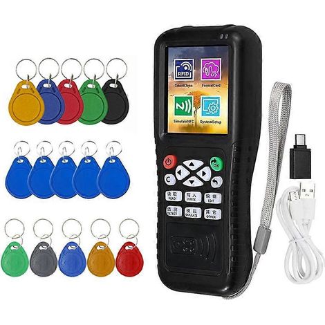 Lecteur/graveur de cartes à puce RFID NFC X100 + porte-clés 5 x UID/CUID/T557 (1/5)