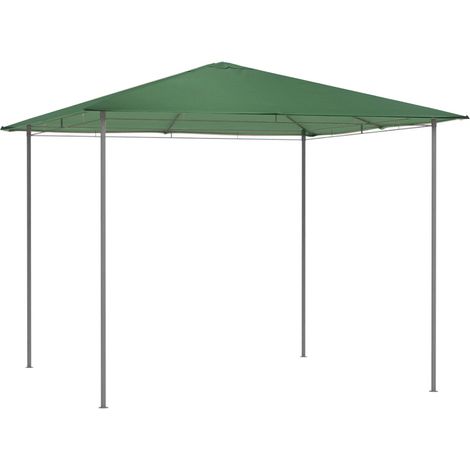 Gazebo da Giardino 3x3 cm Verde per Esterno Copertura in Poliestere Resistente (1/4)