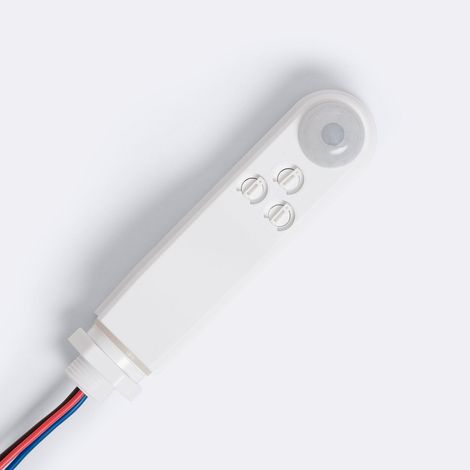 Sensor de Movimiento PIR Crepuscular 360º de Superficie Exterior IP65 con Mando Blanco (1/5)