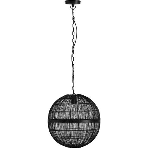 Globo - lámpara colgante - Hermi II - negro - metal - Ø 40cm - (1/3)