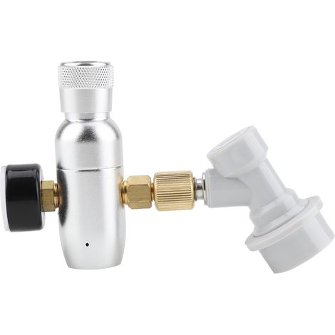 Kit Régulateur CO2 16g avec Détendeur 0-60 PSI, Chargeur à Cartouche pour Tireuse à Bière, Connecteur Gaz, Pression Réglable, Accessoire de Brassage Maison (1/5)