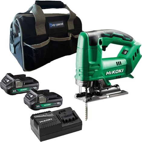 Hikoki CJ18DAW4Z 18V Top Handle Jigsaw + X2 2.0AH Battery + Charger + Bag (1/5)