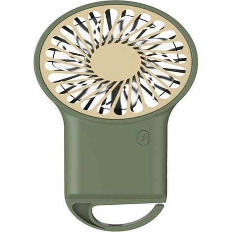 Filiyano-Mini ventilateur portable (vert), puissant et rechargeable. 3 vitesses de ventilation. Longue autonomie. (1/5)