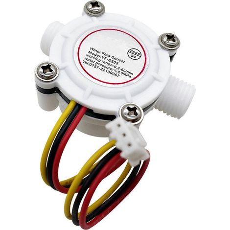 Débitmètre d'eau multifonction avec raccord G1/4 pouce 3,5-24 V : test de débit d'eau efficace pour une détection précise des débits (1/5)