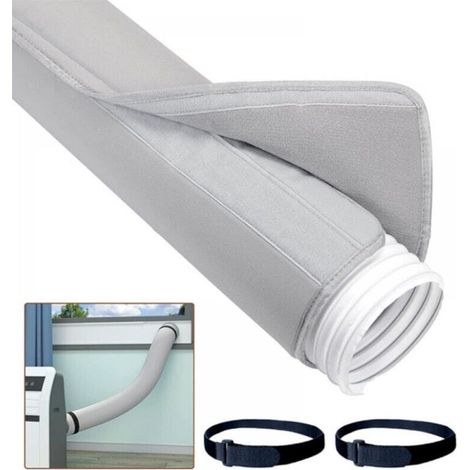 150x53cm Air Conditioner Hose Protector, 5"&5.9" Portable Insulated Air Conditioner Hose Cover EVA Protective Sleeve for Universal Mobile AC Exhaust Hoses (1/4)