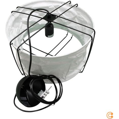 [NEUWERTIG] B-Ware Nordlux Pendelleuchte Hängelampe Cardine weiß schwarz Textil Metall E27 LED 35cm (1/2)