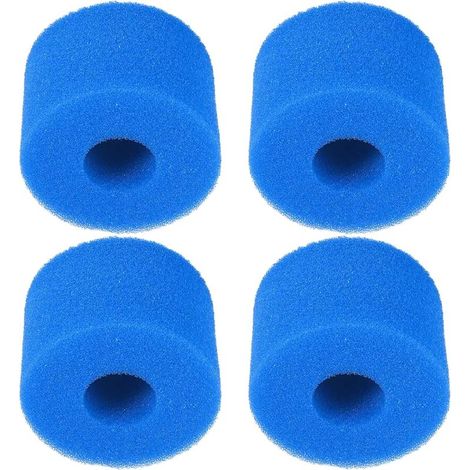 4 filtri in schiuma Ø10,8x7,3 cm 40PPI compatibili con il sistema di filtrazione e pulizia per piscine Intex Purespa S1. (1/5)