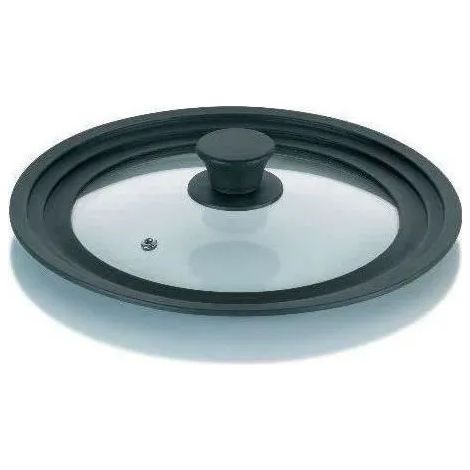 Kela Concetta tapa de cocción de vidrio negro 27 cm