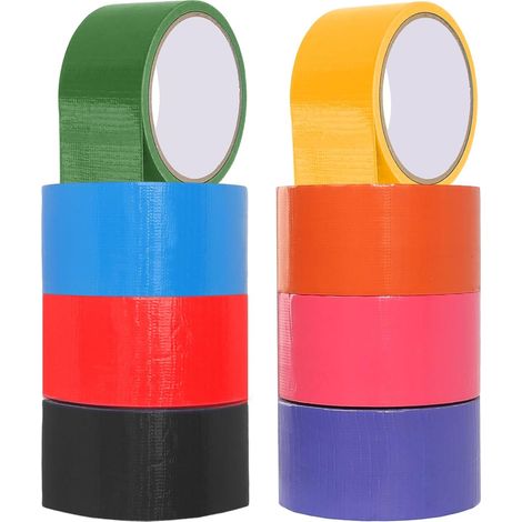 4 Rolls of Fabric Tape 48 mm x 10 m Coloured Canvas Tape (1/5)