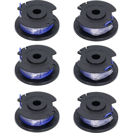 de 6 bobines de fil de rechange pour coupe bordures et