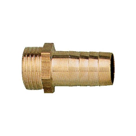 Conector de latón macho con rosca estriada - Macho roscado Ø19 - 20x27
