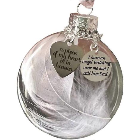 Boule de Noël transparente, boule de Noël transparente, boule commémorative d'ange transparente (1/4)